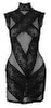 Minikleid aus Netz und Spitze