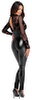 Overall „Libido Exclusive“ im Powerwetlook mit Stretchtüll-Oberteil
