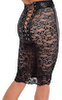 Rock „Libido Exclusive" im edlem Powerwetlook (vorne) mit Spitze (hinten)