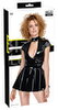 Lack-Minikleid mit großem Dekolleté-Cut-out