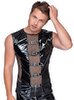 Shirt aus bi-elastischem Lack und Netz