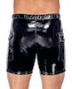 Lack-Shorts mit Klappentaschen