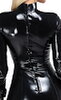 Latex-Kleid mit Transparent-Einsatz