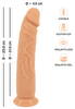 Naturdildo „European Lover Silicone!“ mit Saugfuß