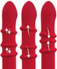 Rabbitvibrator mit 3 beweglichen Massageringen