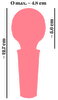 Massagestab „Mini Wand“ mit extrastarker Vibration in 10 Modi