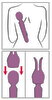 Massagestab „Emma Neo 2“ inklusive Bunny-Aufsatz