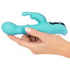 Rabbitvibrator „ORIVEN“ mit Klopf-Impulsen & Slide Massagering