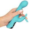 Rabbitvibrator „ORIVEN“ mit Klopf-Impulsen & Slide Massagering