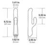 Rabbitvibrator „Velvo“ mit WaveRoller-Massageperlen
