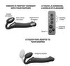 Strapless Strap-on „Vibrating Bendable“ mit 3 Motoren