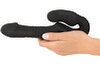 Strapless Strap-on „Thrusting Double Teaser RC“ mit Stoßfunktion