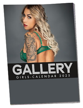 Pin-up Kalender "Gallery Girls 2024" in Farbe und im Großformat