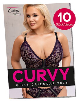 Pin-up Kalender „Curvy Girls 2024“ im 10er-Pack