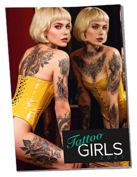 Hauptbild von Pin-up Kalender „Tattoo-Girls 2027“ im Großformat