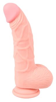 Naturdildo „Medical Silicone Dildo“, 20 cm, leicht gebogen