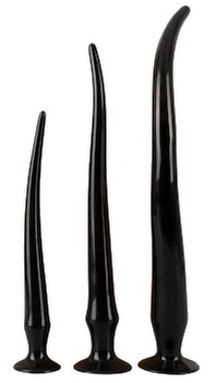 3-teiliges Analplug-Set „Super Long Flexible Butt Plug Set“, verschiedene Extra-Längen und Gewichte