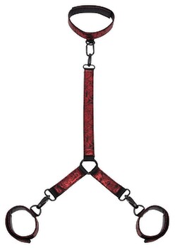 Hals- und Handfessel „Sweet Anticipation Collar and Wrist Cuffs“, beidseitig tragbar