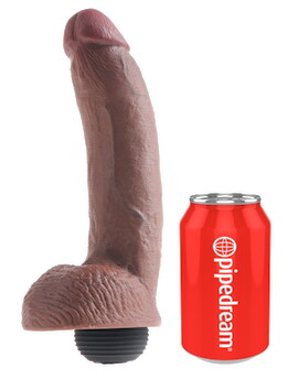 Dildo „9" Squirting Cock with Balls“,  23 cm
