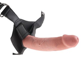 Hauptbild von Umschnalldildo „Strap-on with 9 Inch“, inklusive Harness, 23 cm