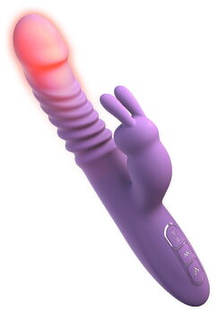 Hauptbild von Stoßvibrator “her thrusting silicone rabbit”, mit Heizfunktion