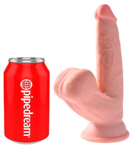 Hauptbild von Dildo „Triple Density Cock with Swinging Balls“, hyperrealistisch mit schwingenden Hoden