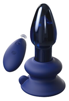 Vibrator „No. 85“ aus Glas mit abnehmbarem Saugfuß
