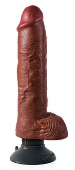 Vibrator „10" Vibrating Cock with Balls“, 20,5 cm