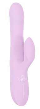 Rabbitvibrator „Thrusting Pearl“ mit Stoßfunktion und Perlen-Rotation