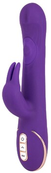 Rabbitvibrator „Quiver“ mit pulsierender Massagekugel im Schaft