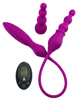 Doppelvibrator "2X Double Ended Vibrator" mit Fernbedienung