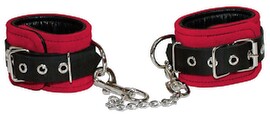 Handfessel aus Leder mit abnehmbarer Metallkette