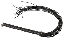 Hauptbild von Peitsche „Flogger Cord“ aus Leder, 70 cm