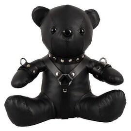 Teddy aus Leder (Lammnappa) mit BDSM-Ausrüstung