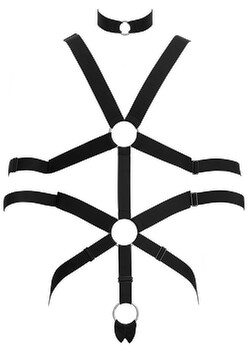Hauptbild von Harness mit Cockring & Armfesseln