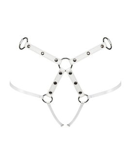 String ouvert im Harness-Style mit Nieten und Ringen