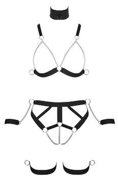 Harness-Set inklusive Hals- und Handfesseln