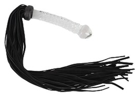 Hauptbild von Peitsche „Whip", Mikrofaser-Riemen an Glasgriff/dildo