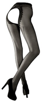 Strumpfhose ouvert mit Ziernaht