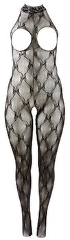 Hauptbild von Ouvert-Catsuit aus weicher Rautenspitze