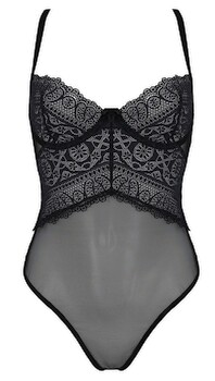 Body „Kerria“ aus Powernet und Spitze
