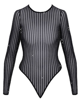 Hauptbild von Body im schillernden Silver-Lurex-Streifenlook