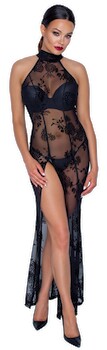 Hauptbild von Kleid „Fucking Fabulous“ aus Powernet mit Blüten-Samtflockprint