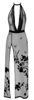 Kleid „Libido“ aus Stretchnetz mit Samtflockprint
