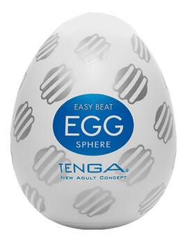 Hauptbild von Masturbator „Egg Sphere“ mit Rillenkugel-Stimulationsstruktur
