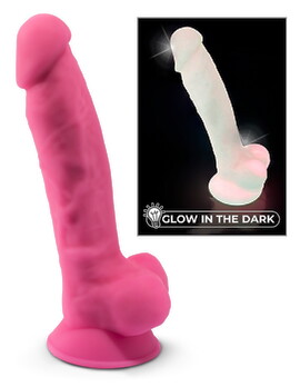 Naturdildo „Model 1 Glow in the Dark“ mit Saugfuß