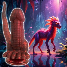 Hauptbild von Doppeldildo „Panthera Double“ mit Saugfuß
