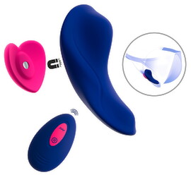 Hauptbild von Panty-Vibrator „Heart“ mit Fernbedienung