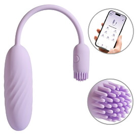 Hauptbild von Vibro-Ei „Plume“ mit flexiblem Vibro-Bürstchen