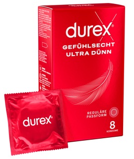 Kondome „Gefühlsecht Ultra“, 20% dünner an der Spitze